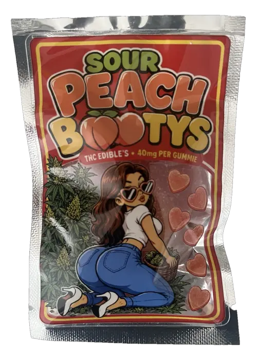 Sour Peach Bootys 200mg